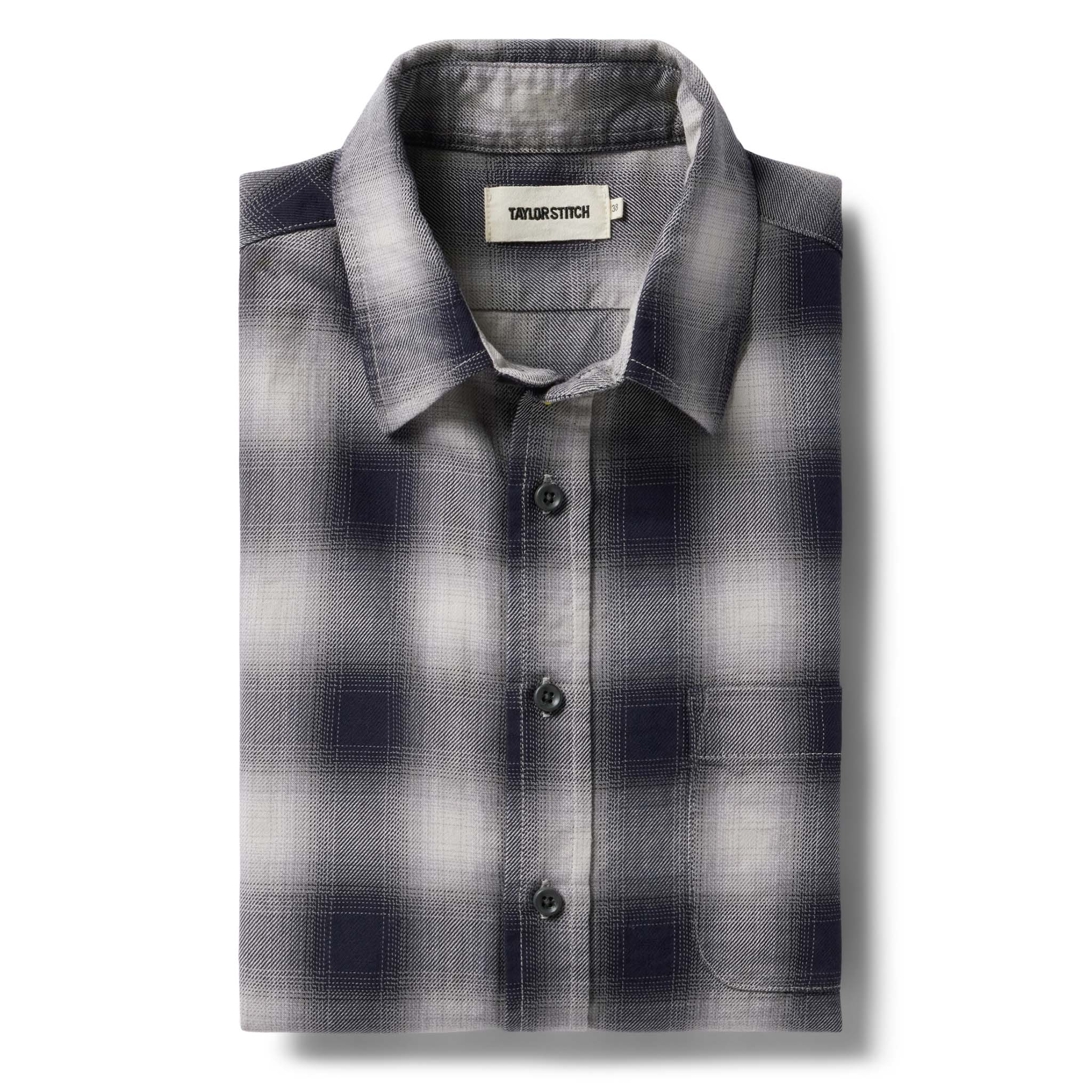 The California in Storm Plaid Ombre Twill
