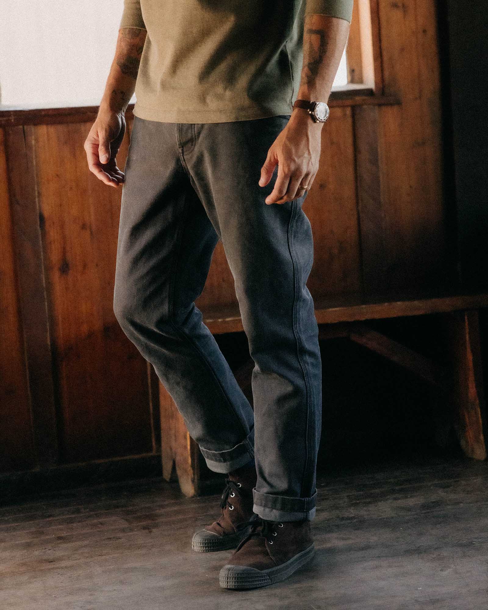 The Camp Pant in Coal Chipped Canvas - Image 2