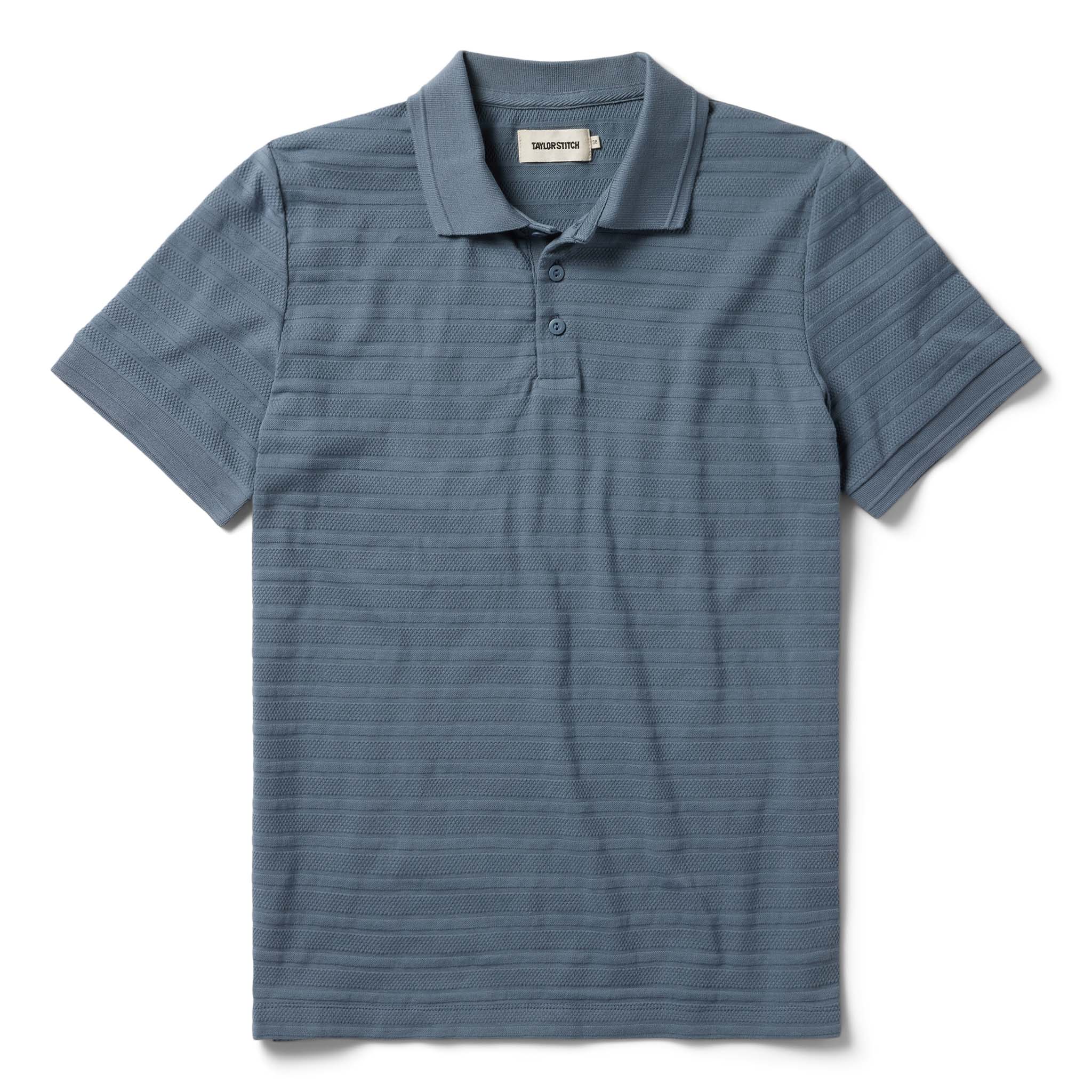 The Jacquard Polo in Storm