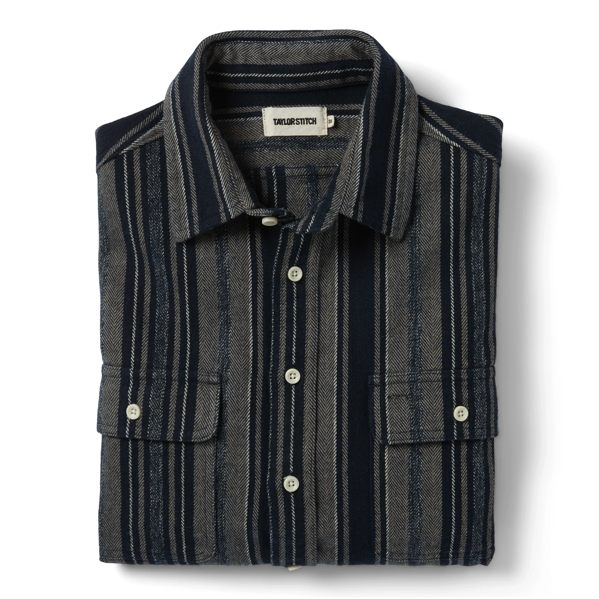 The Ledge Shirt in Ocean Stripe