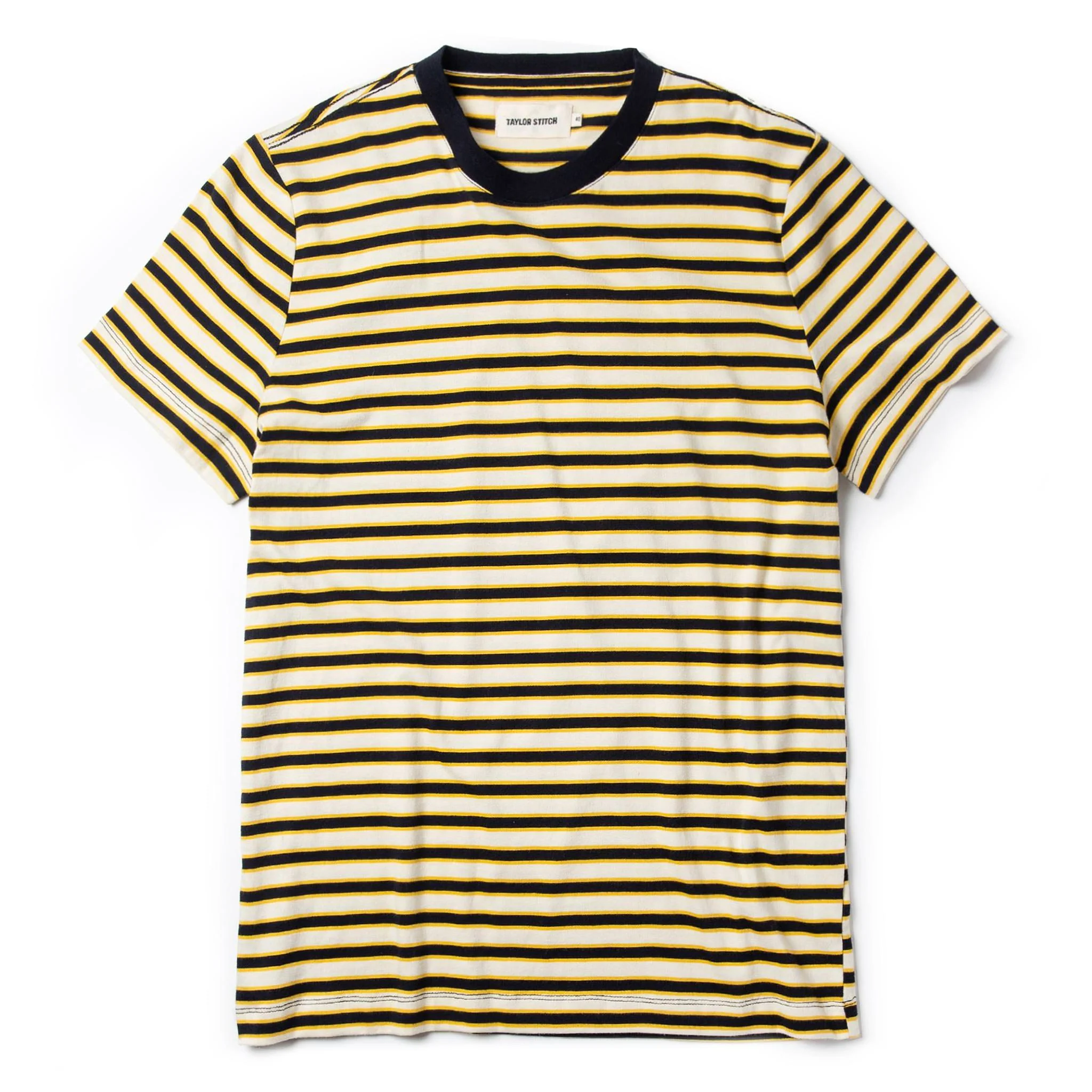 The Organic Cotton Tee in Gold Stripe