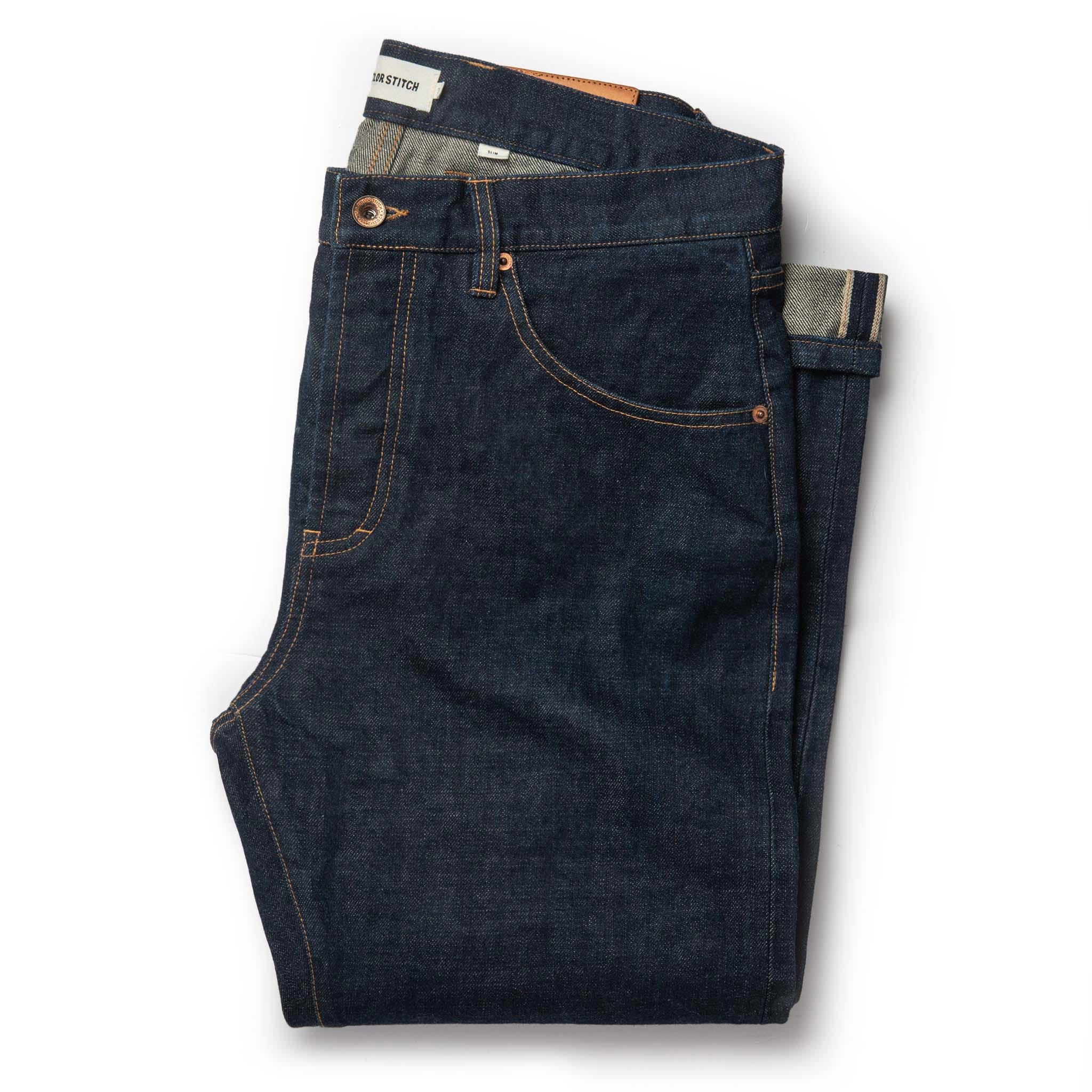 The Slim Jean in Rinsed Organic Selvage