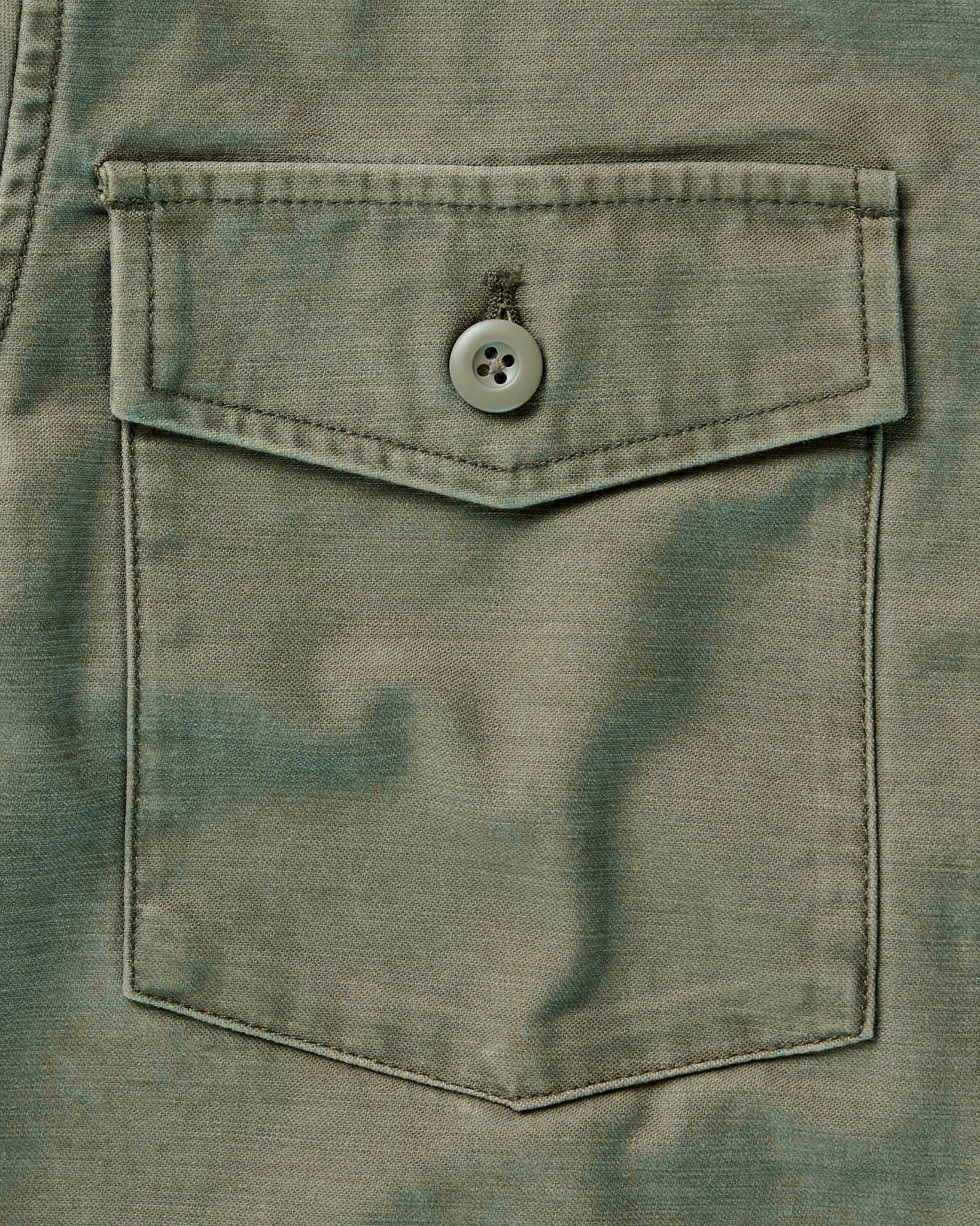 The Surplus Shirt in Field Olive Reverse Sateen - Image 5