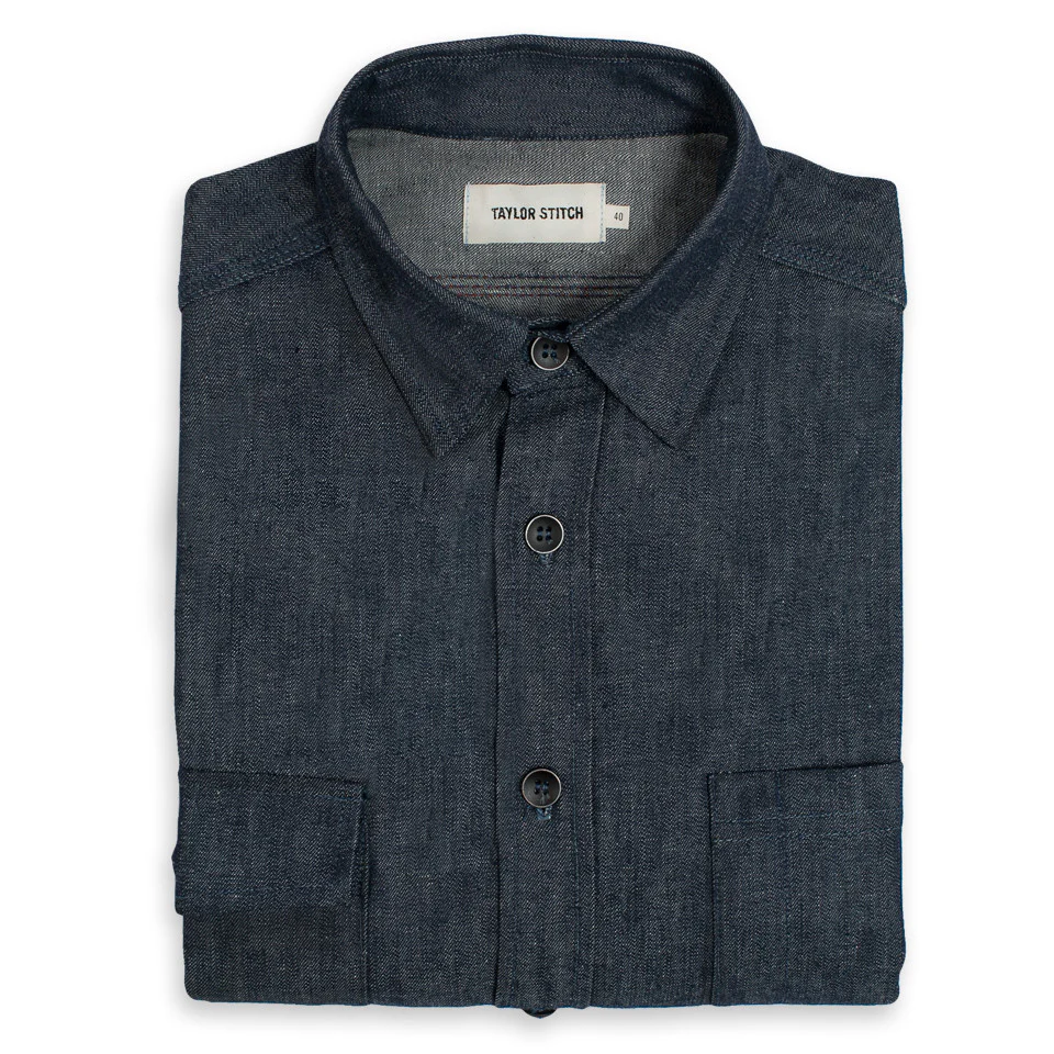 The Utility Shirt in Swift Mills Denim
