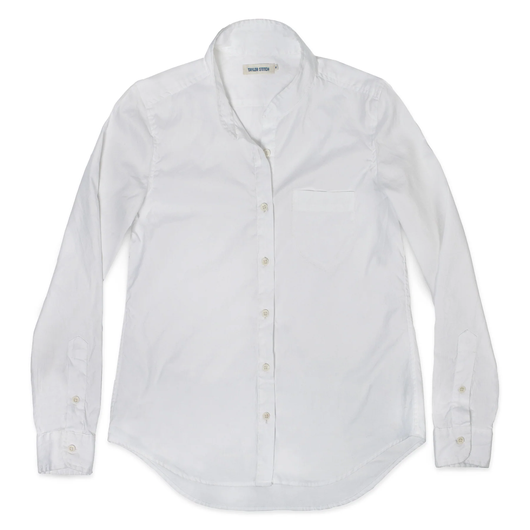 The Caroline in White Pinpoint Oxford