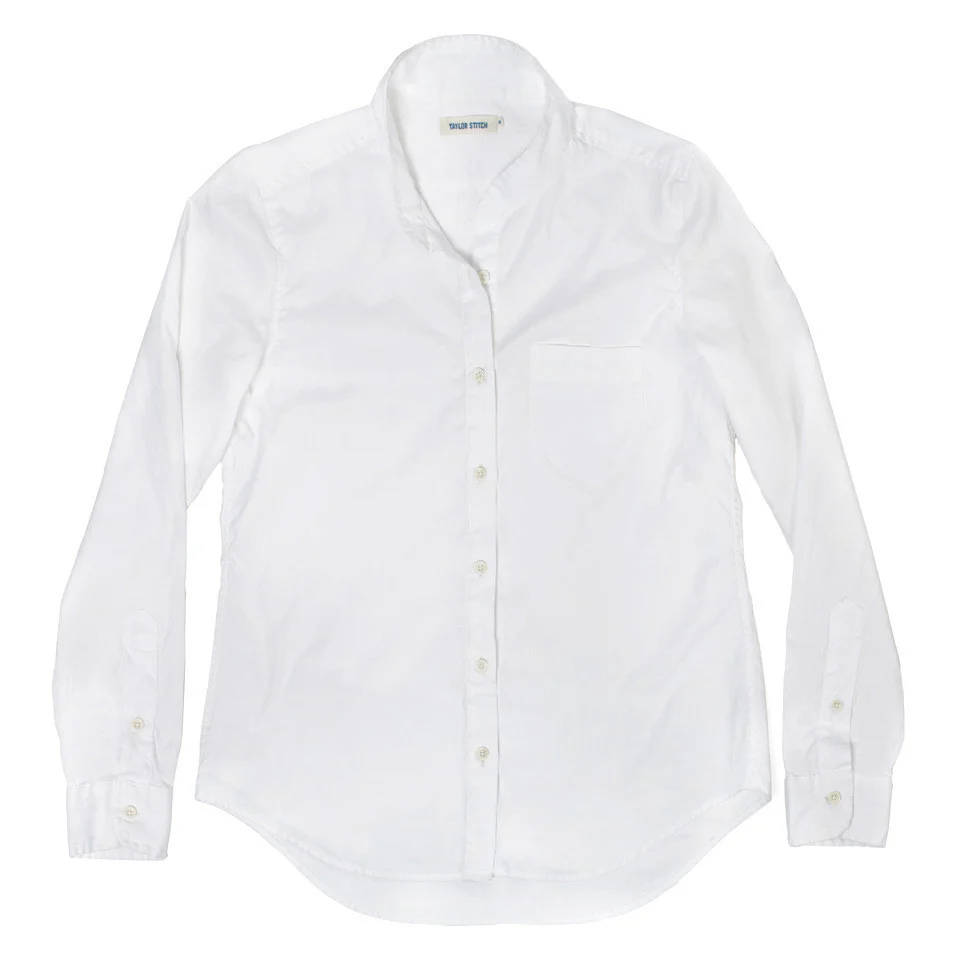 The Caroline in White Chambray