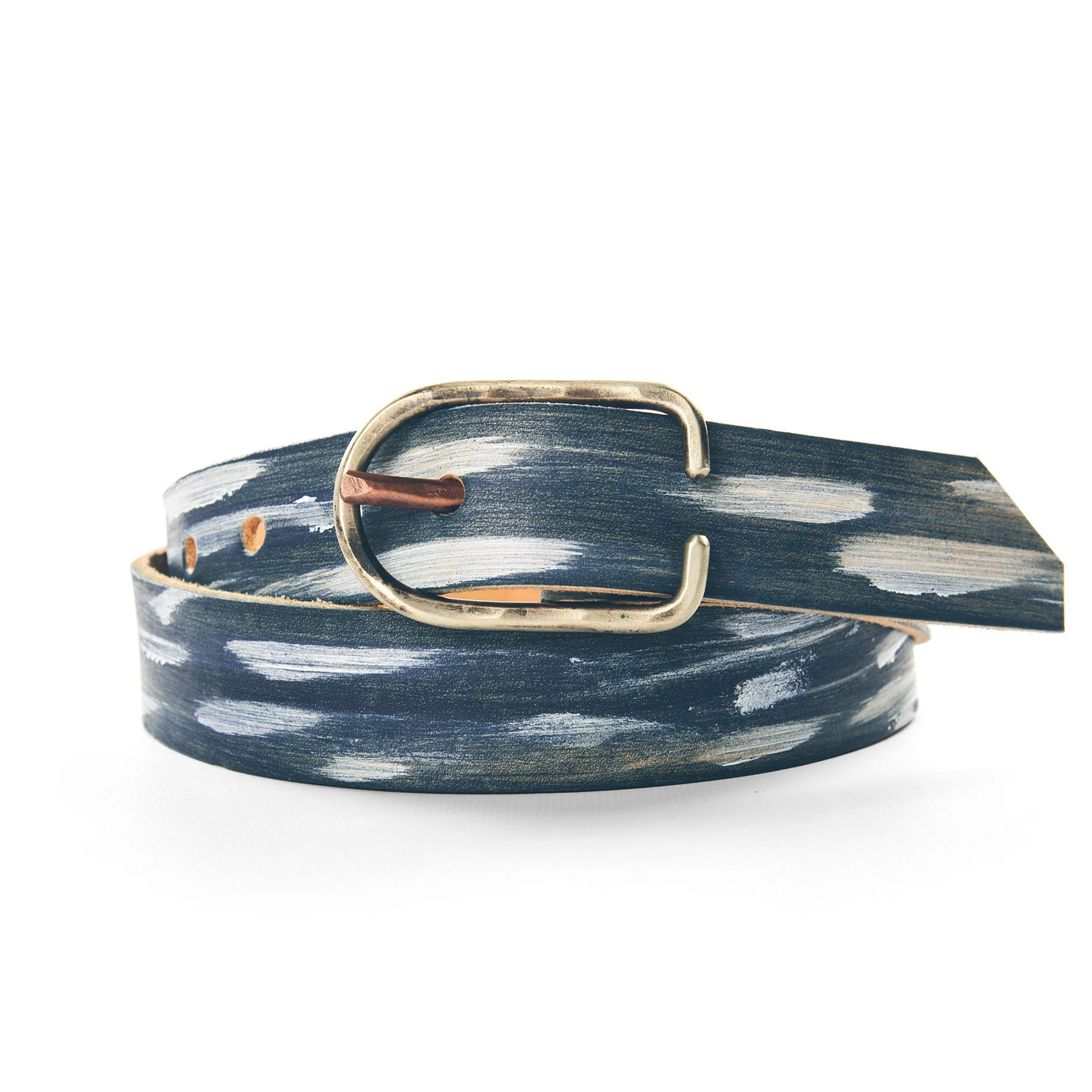 The Cause & Effect Belt in White Brushstroke