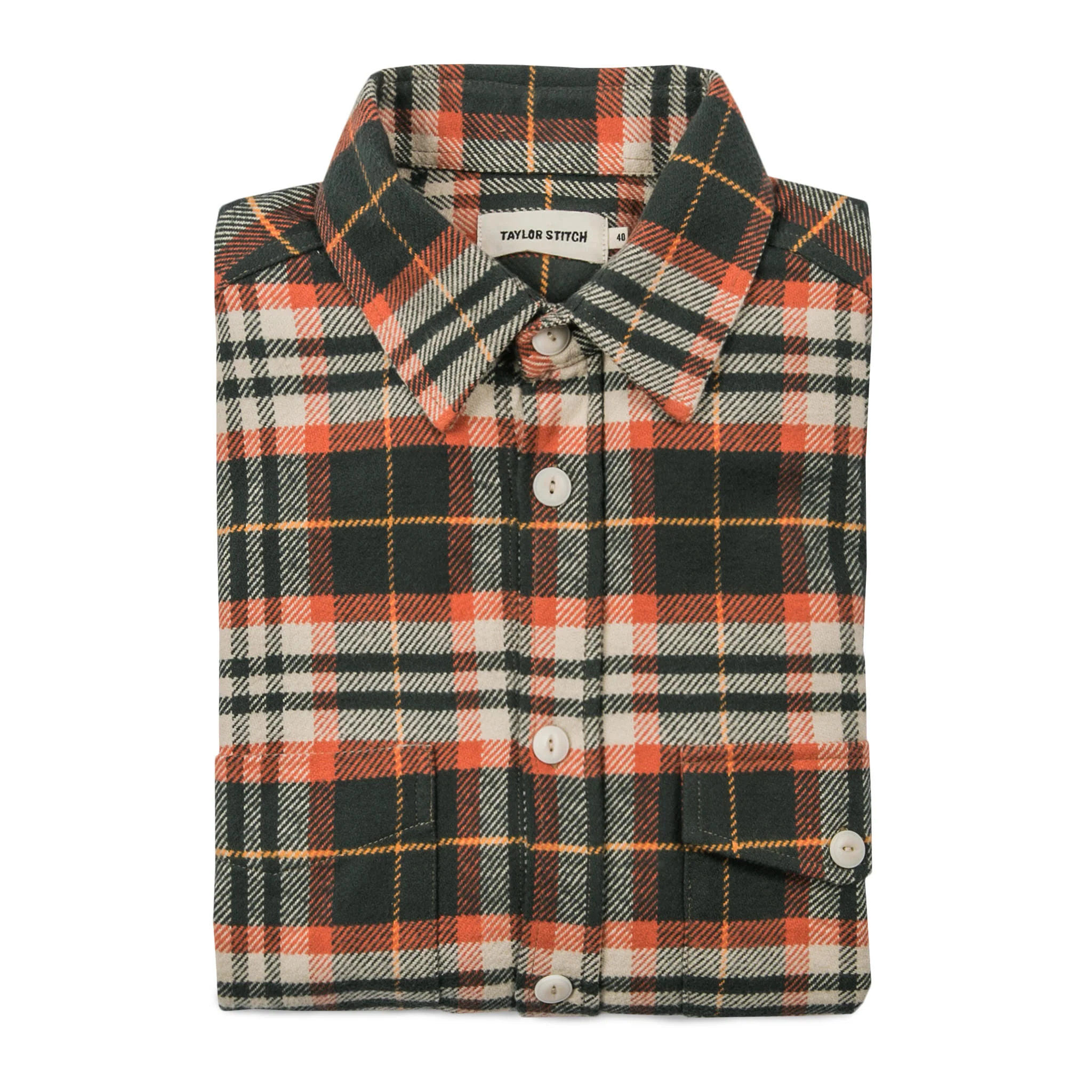 The Crater Shirt in Olive Plaid