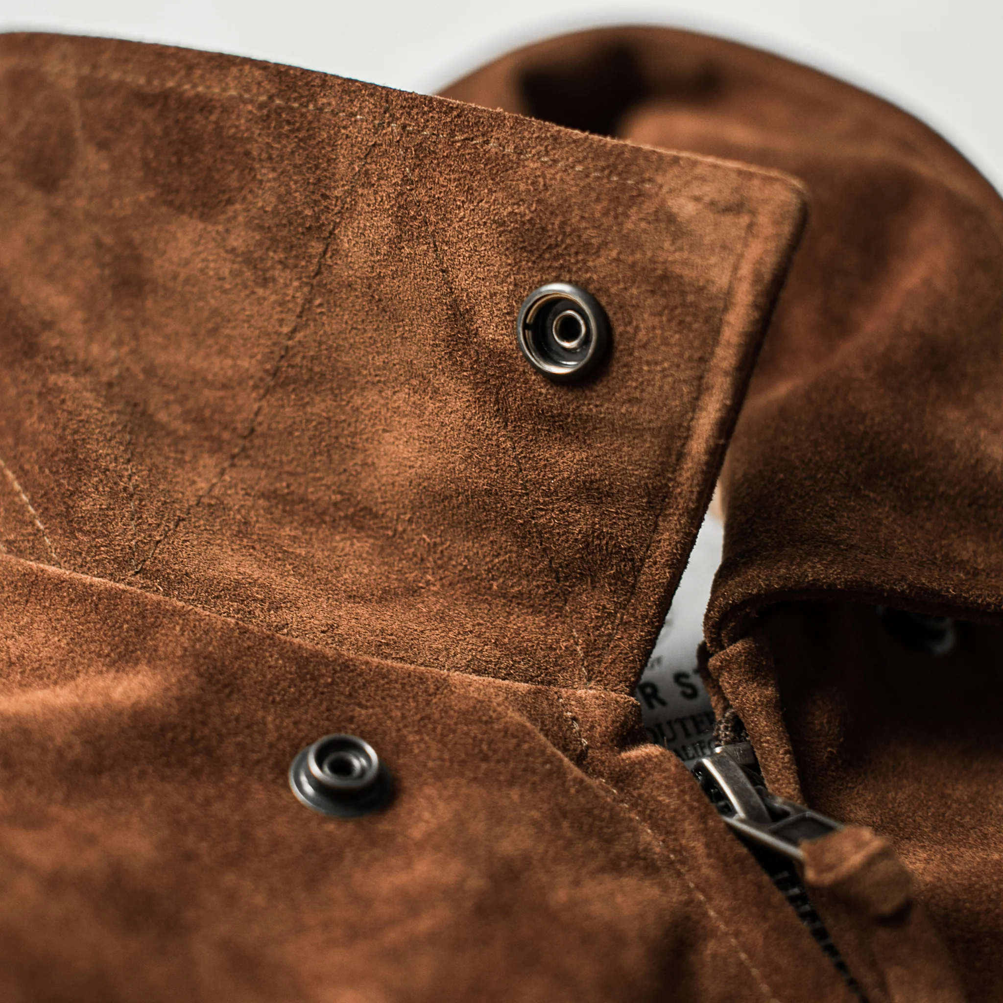 The Moto Jacket in Tobacco Weatherproof Suede - Image 10
