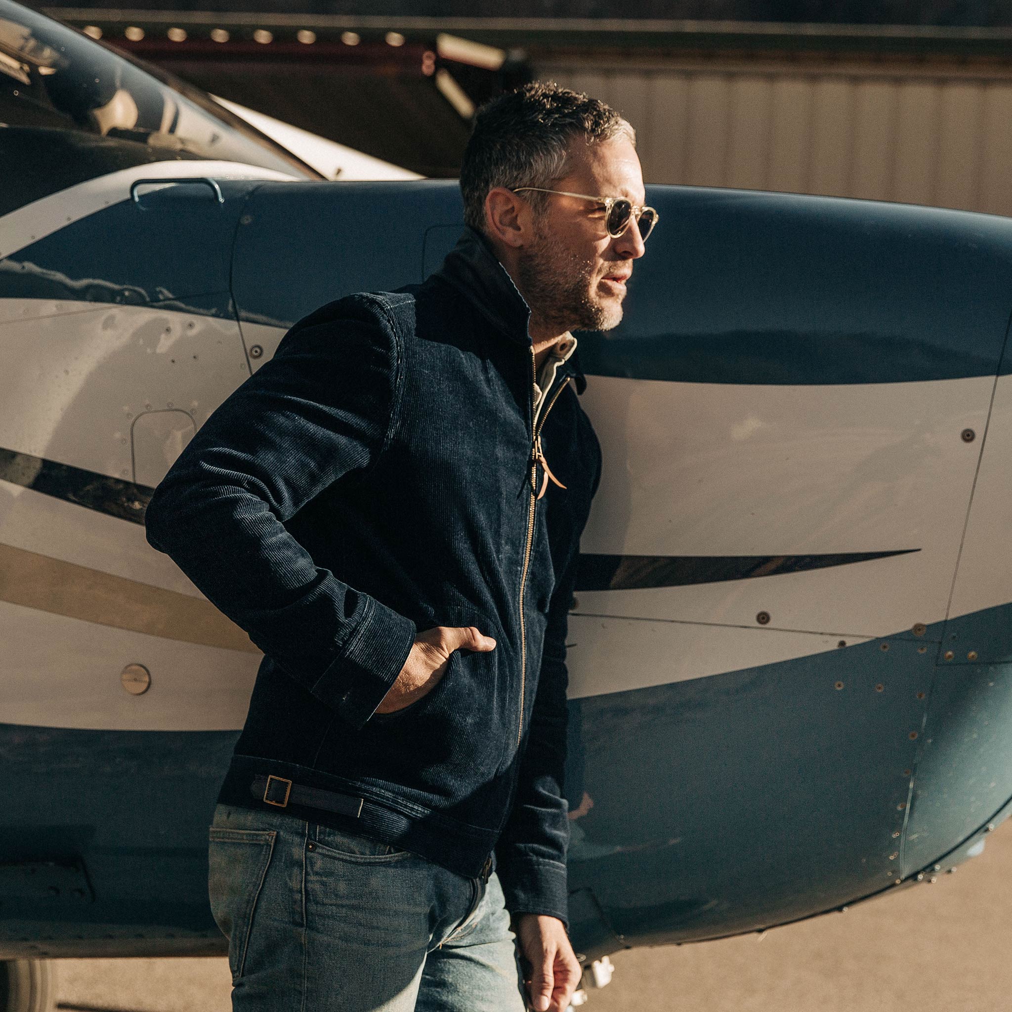 The Piston Jacket in Indigo Corduroy - Image 3