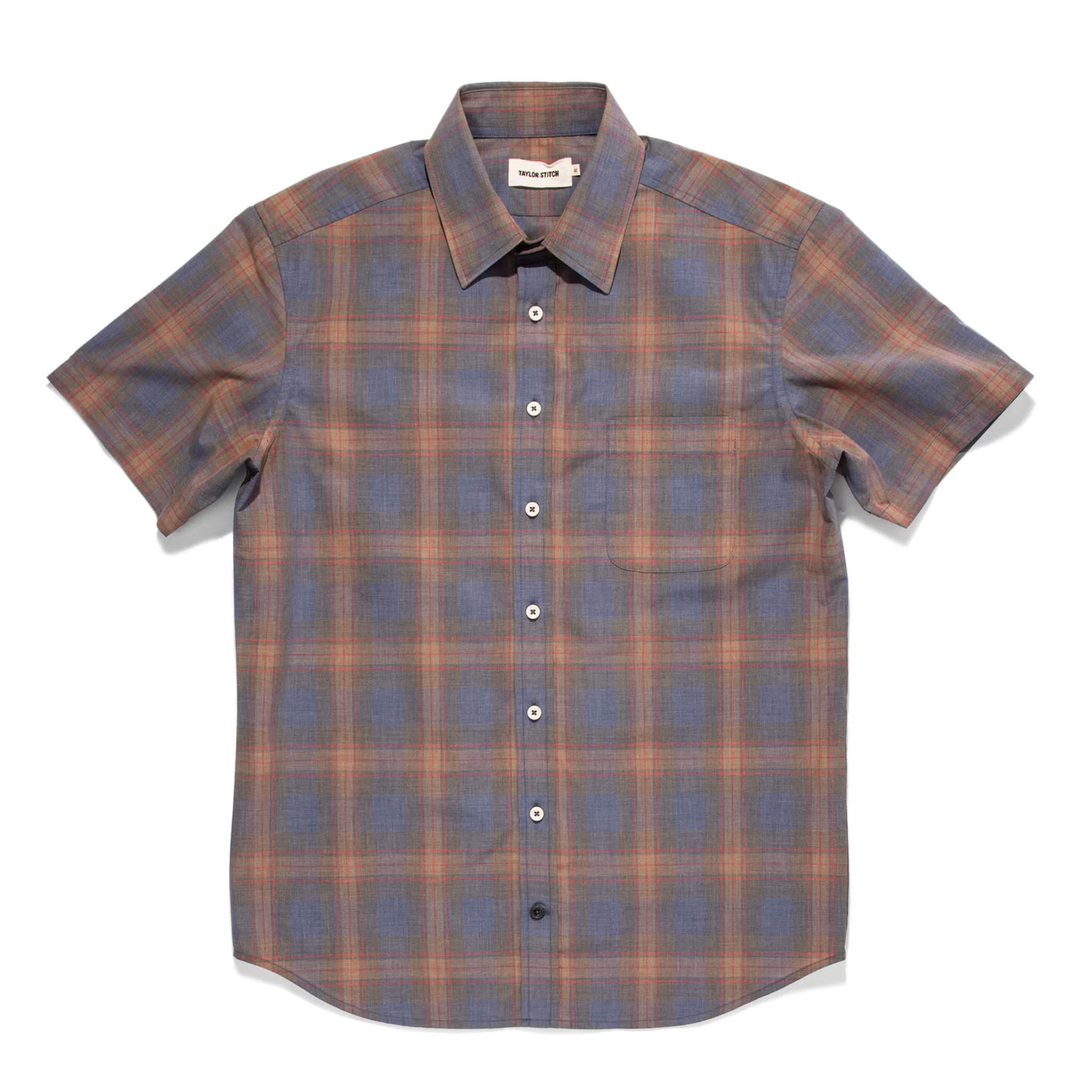 The Short Sleeve California in Melange Plaid
