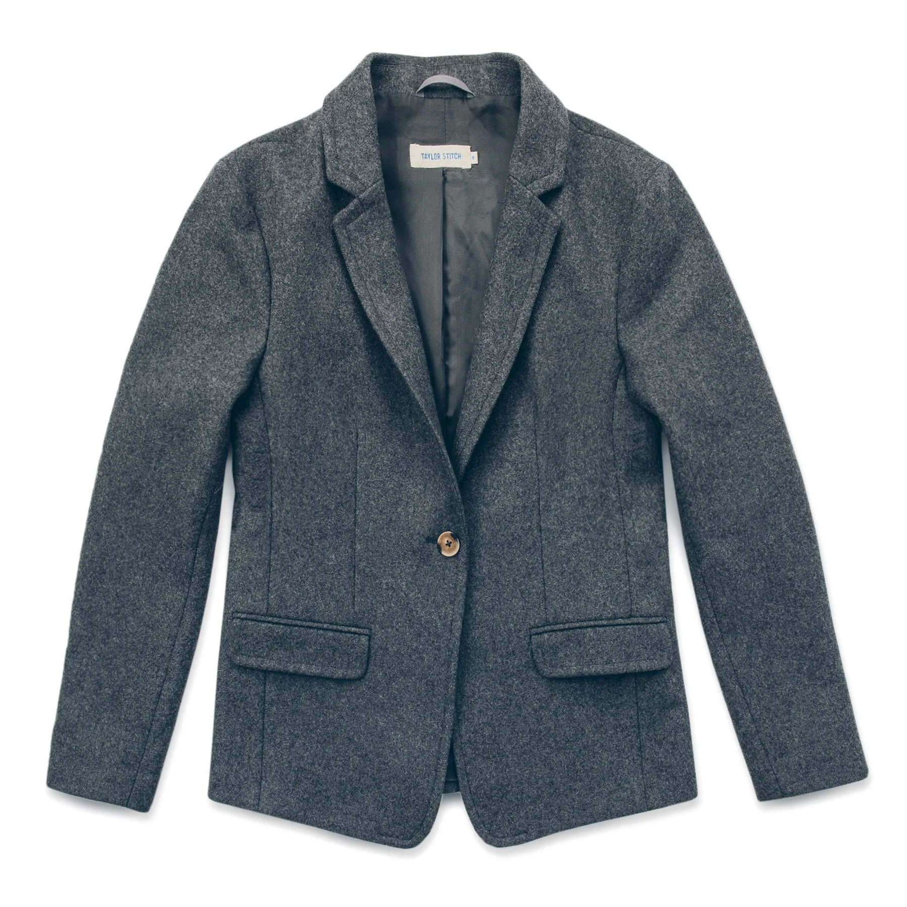 The Telegraph Blazer in Charcoal Wool