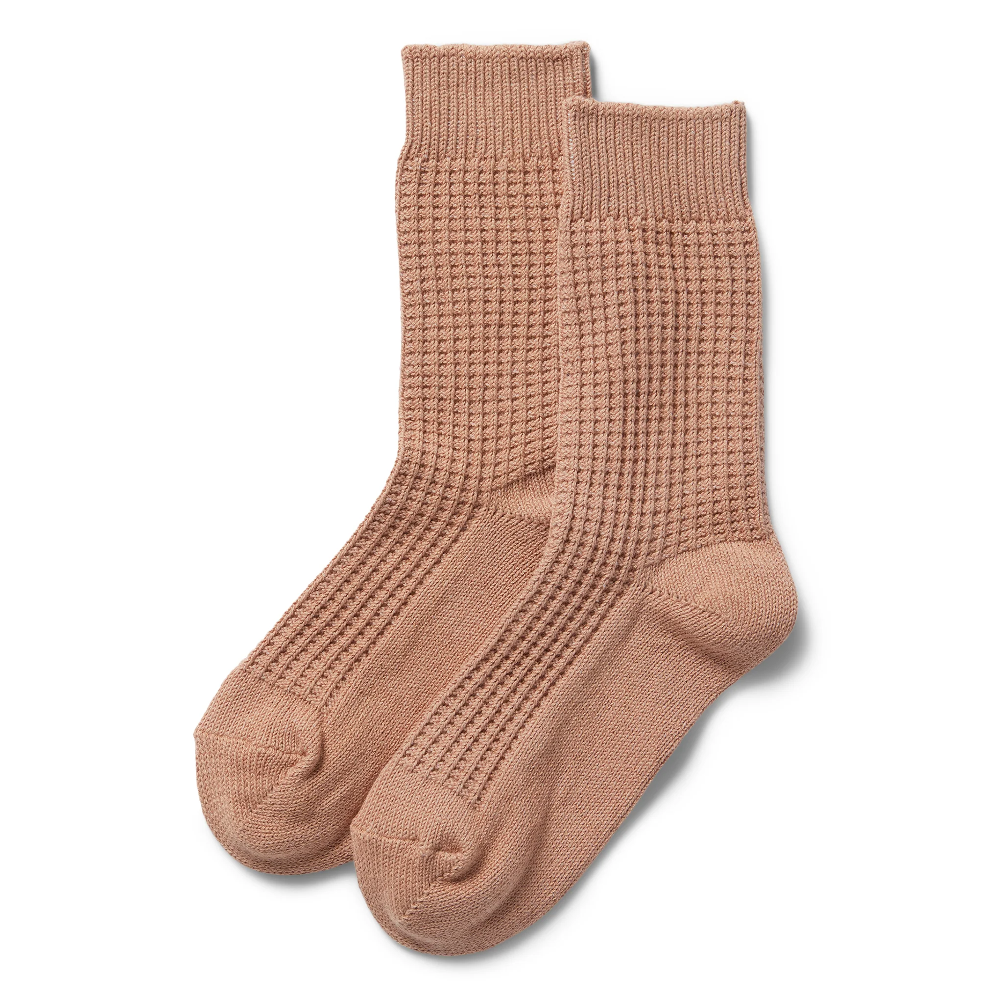 The Waffle Sock in Dried Acorn